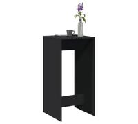 Table de bar noire 51 x 50 x 103,5 cm en bois robuste - Table de cuisine polyvalente pour salle à manger et salon, idéale comme table haute pour les réunions intimes