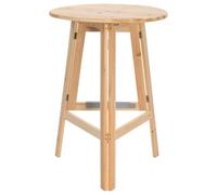 Table de bar pliable en bois de sapin de 78 cm de diamètre, peu encombrante, mobile et stable, idéale pour balcon, jardin, cuisine et salon, pliable et facile à monter