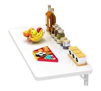 Table de Bar Pliante Murale for Petit déjeuner, Bureau à Feuilles Tombantes for la Maison, Cuisine, Salle à Manger, Bureau Pliable for Ordinateur Portable(L70xW30cm/L28xW12in)