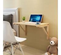 Table de bar pliante murale pour petit déjeuner - Économie d'espace - Table de salle à manger et étagère de bureau avec supports - Établi polyvalent - Taille réglable - 71,1 x 30,5 cm à 119,4 x 30,5