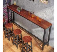 Table de bar pour petit déjeuner, comptoir de café, design industriel avec cadre en métal, gain de place pour restaurant et terrasse