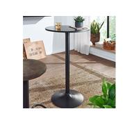Table de bar ronde 60x100 cm en métal noir