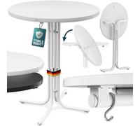 Table de bar ronde Ø70 ou 80 cm pliable haute de 110 cm plateau de table en MDF