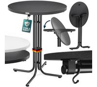 Table de bar ronde Ø70 ou 80 cm pliable haute de 110 cm plateau de table en MDF
