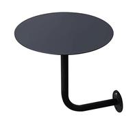 Table de bar ronde à fixation murale pour bar, bistrot, pub, cocktail, bureau flottant salle à manger, cuisine, table basse en L, table de comptoir petit-déjeuner table d'appoint/d'appoint d'extérieur