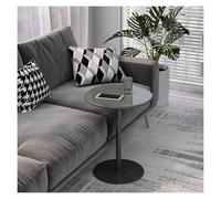 Table de bar ronde avec base en métal - Style bistrot et pub - Table d'appoint ou table de salle à manger pour cuisine et salon - Multi-usage comme petites tables basses (40 x 72 cm)