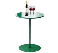 Table de bar ronde avec plateau fixe, cadre en métal moderne, table de bistrot, pub pour la maison, la cuisine, le café, debout ou côté canapé