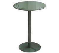 Table de bar ronde | Bureau haut de cuisine | Table de comptoir de boissons en métal | Parfaite pour côté canapé ou grand jardin terrasse