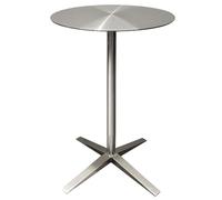 Table de bar ronde de comptoir de bistro en acier inoxydable | Table à manger pour petit-déjeuner Table à café | Table d'appoint pour table de bout de salon de cuisine - Or Argent(C,40x40x75cm)