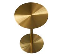 Table de bar ronde de comptoir de bistro en acier inoxydable | Table à manger pour petit-déjeuner Table à café | Table d'appoint pour table de bout de salon de cuisine - Or Argent(A,40x40x95cm)