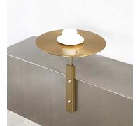 Table de Bar Ronde en Acier Inoxydable, Table de Bar Murale pour Cocktails, bistrot, Salle à Manger Moderne, Petit Bureau Mural avec Pieds en métal pour café, Bureau, Maison, Cuisine, Tube c