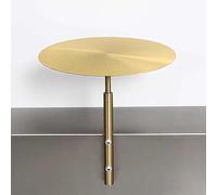 Table de Bar Ronde en Acier Inoxydable, Table de Bar Murale pour Cocktails, bistrot, Salle à Manger Moderne, Petit Bureau Mural avec Pieds en métal pour café, Bureau, Maison, Cuisine, Tube c