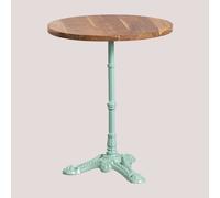 Table de Bar Ronde en Bois d'Acacia Vienna L'île du Paradis vert Ø60 cm