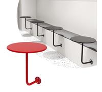 Table De Bar Ronde Murale pour Café, Cocktail, Bureau Flottant De Loisirs, pour Canapé D'intérieur, Table De Salle À Manger De Type L Multicolore(Gris)