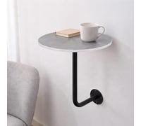 Table de Bar Ronde Murale Table Basse Bistro Type L 35/40cm Bureau Flottant | Table Basse Ronde Fixation Murale Suspendue, Gain de Place, Table de Comptoir Petit-déjeuner, Salon Chambre Cuisine