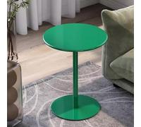 Table de bar ronde pour salon, salle à manger, bistrot, café, table de cocktail avec dessus en métal, petite table d'appoint