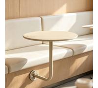 Table De Bar Ronde，Tables D'appoint Canapé avec Support Mural Et Bureau Flottant