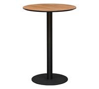 Table de Bar Ronde "Voluto" 100cm Naturel & Noir