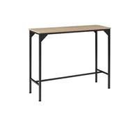 Table de bar KERRY - TECTAKE - Rectangulaire - Bois Clair Industriel - Chêne Sonoma