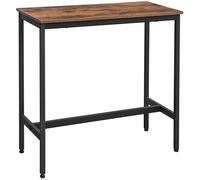 Table de Bar - Table Haute - Table de Salle à Manger OSKAR - Design Loft Rustique & Élégant (100 x 40 x 90 cm)