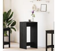 Table De Bar Vidaxl Noir Chêne 51x50x103,5 Cm Bois Reconstitué Noir