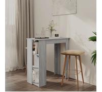 Table de bar - vidaXL - Sonoma gris - Bois d'ingénierie - 2/3 places - Design contemporain