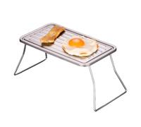 Table de Barbecue Pliante - de Rôtissage de Barbecue,de Grill Antiadhésive - pour Restaurant Camping Pique-nique Cuisine d'Extérieur Préparation de Viande Légumes et Fruits de Mer