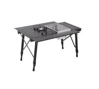 Table de barbecue portable pour cuisine en plein air et station de barbecue - Facile à installer pour les fêtes, les pique-niques et le hayon - Idéal pour le camping et les réunions en plein air