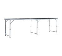 Table de bière-pong pliable 240 cm Noir
