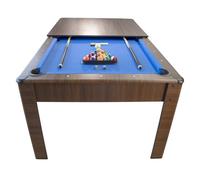 Play4Fun Table de billard américain AMBIANCE 7Ft – Chêne, tapis bleu