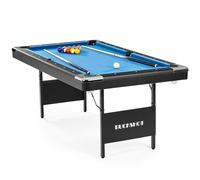 Table de Billard - 6ft (193x109x81cm) - Buckshot Atlanta - Pliable - avec Accessoires - Vec Pieds pliants en métal - Bleu