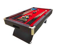 Table de billard 7 ft Jeu de billard Mesure 188 x 94 cm rouge