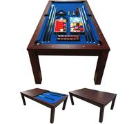 Table de Billard 7 pieds convertible en table – Bleu Sky Full Optional