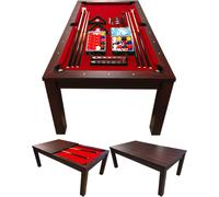 Table de Billard 7 pieds convertible en table – Vulcan Rouge