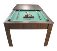 Billard Am?ricain HARMONY 6Ft -206,5 x116,5 80 cm avec accessoires et plateau d?natoire Couleur Ch?ne
