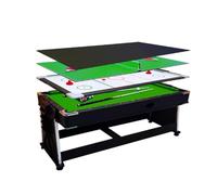 Table De Billard Automatique 4 en 1 for Usage Domestique Et Commercial, Transformable en Table De Snooker Et De Ping-Pong(Green)
