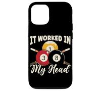 Table de Billard avec Inscription « It Worked in My Head » Coque pour iPhone 12/12 Pro