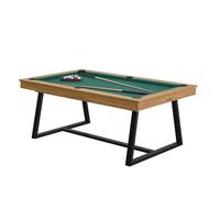 Table de Billard BRIO Noyer avec Drap Vert Professionnel