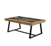 Table de billard BRIO Noyer Venice avec drap gris - Fabrication française