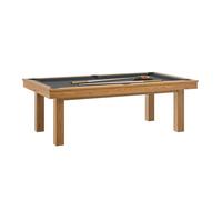 Table de Billard LAFITE Noyer avec Ardoise Monobloc et Accessoires Inclus