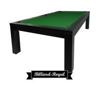 Table de billard Olivia 8 ft Billiard Royal Noir, Avec Schiefer & Abdeckplatte