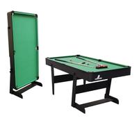 Cougar Billard pliable Hustle XL 6ft Noir/Vert – Accessoires inclus