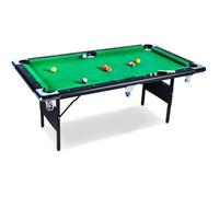 Table de Billard Pliable Buckshot Atlanta 6ft - Vert/Noir - Accessoires Inclus