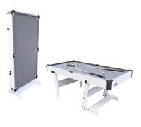 Cougar Table De Billard Hustle L | Table De Billard Pliable 5Ft Blanc / Gris Pour L'Intérieur | Accessoires Inclus