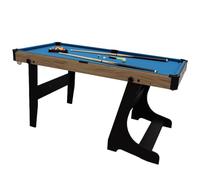 Table de Billard Pliable, Jeu de Billard Americain Intérieur avec Queues, Boules, Triangle, Craie et Brosse, Design Portable pour Maison, Bureau, Fête, Garage(Blue,182.8x91.4x80cm/71.9x35.9x31.4in)
