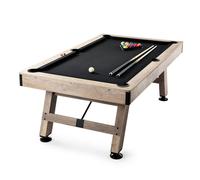 Table de billard - Table de billard de 2,13 m avec pieds réglables - Kit complet comprenant boules, queues, craie et brosse - Idéal pour salle de jeux familiale - Convient aux enfants & aux adultes