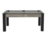 Table de Billard Texas 6 Pieds Convertible en Table à Manger De Faugères Noir Noir G