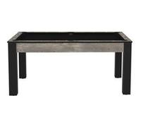 Table de Billard Texas 6 Pieds Convertible en Table à Manger De Faugères Noir Noir G