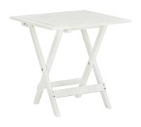 vidaXL Table de bistro blanche en bois d'acacia massif 46x46x47 cm