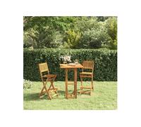 vidaXL Table de bistro 75x75x110 cm bois d'acacia massif